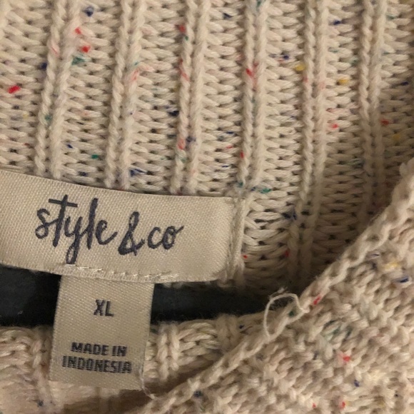 Style&co mock neck sweater XL - Picture 4 of 5